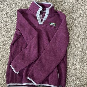 LLbean purple sweater